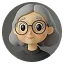 3D Modeled Elderly Female Character 1
